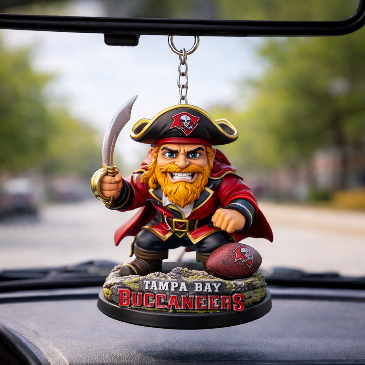TB X NFL Football Mascot Car Hanging Ornament NAK NHT