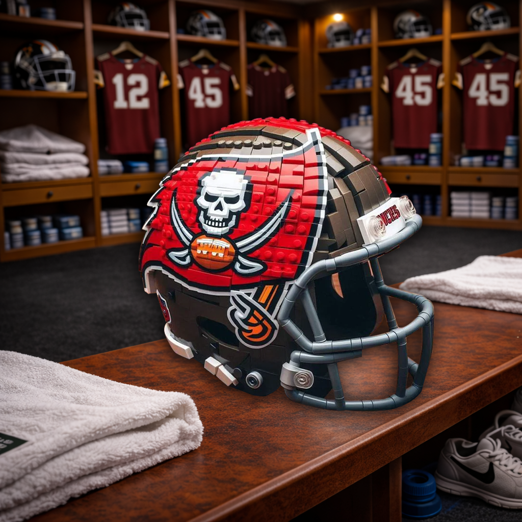 TBB x NFL Teams Helmets Armed With Lego-Like Blocks DDT CTND