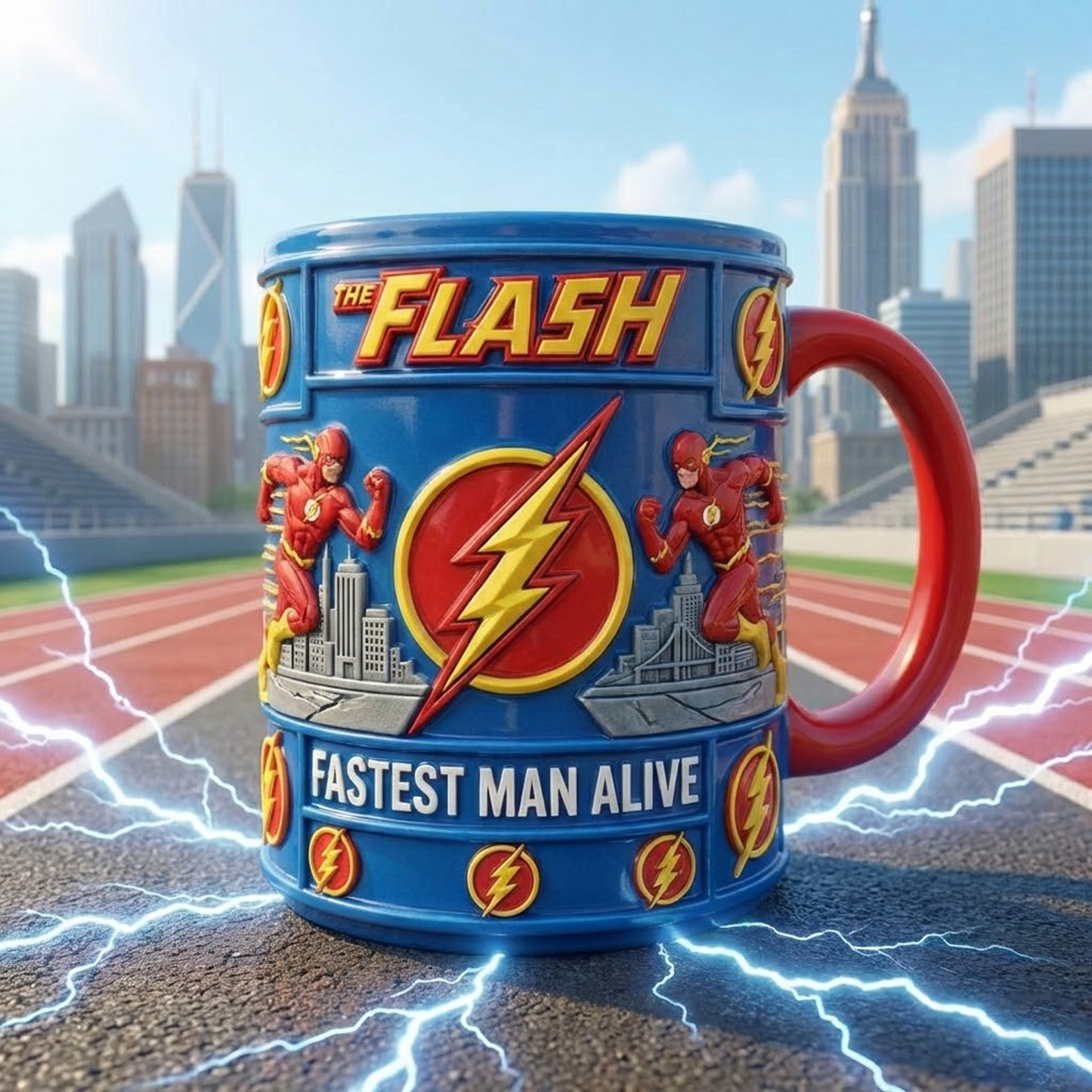 TFL X Mug featuring DC Comics legends. NAK NHT