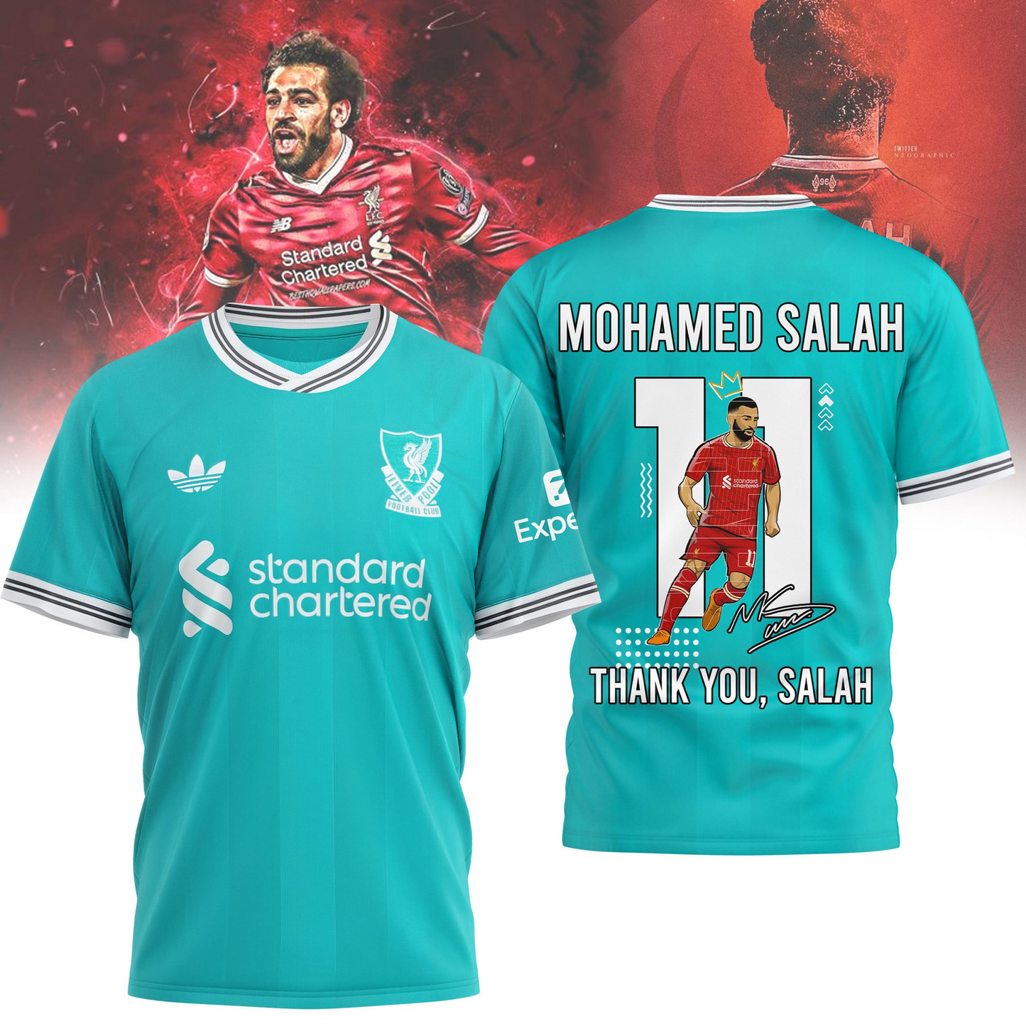 Thank You For All, M.Salah Premium V13 Shirt DDT NTL
