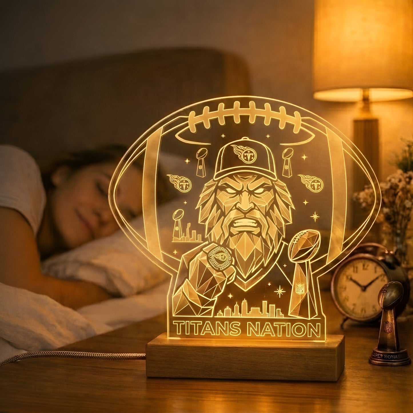 TT  x NFL Acrylic LED Desk Lamp NAK NTN