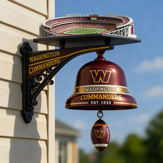 WAS X NFL Football Team Home Stadium-Themed Vintage Wall-Mounted Doorbell NAK NHT