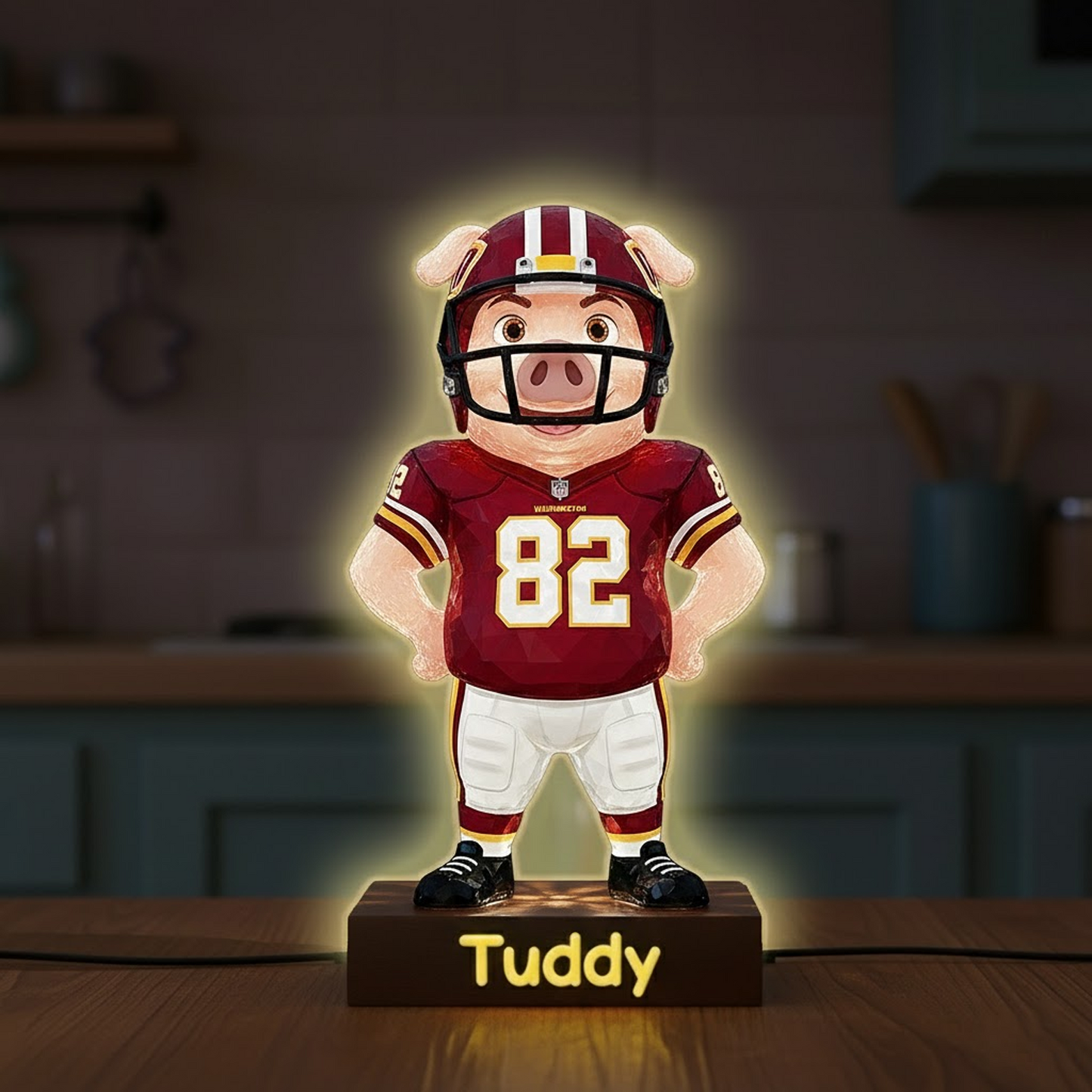 WAS X NFL Funny Characters Acrylic Light Box - Personalized Gifts NAK NHT