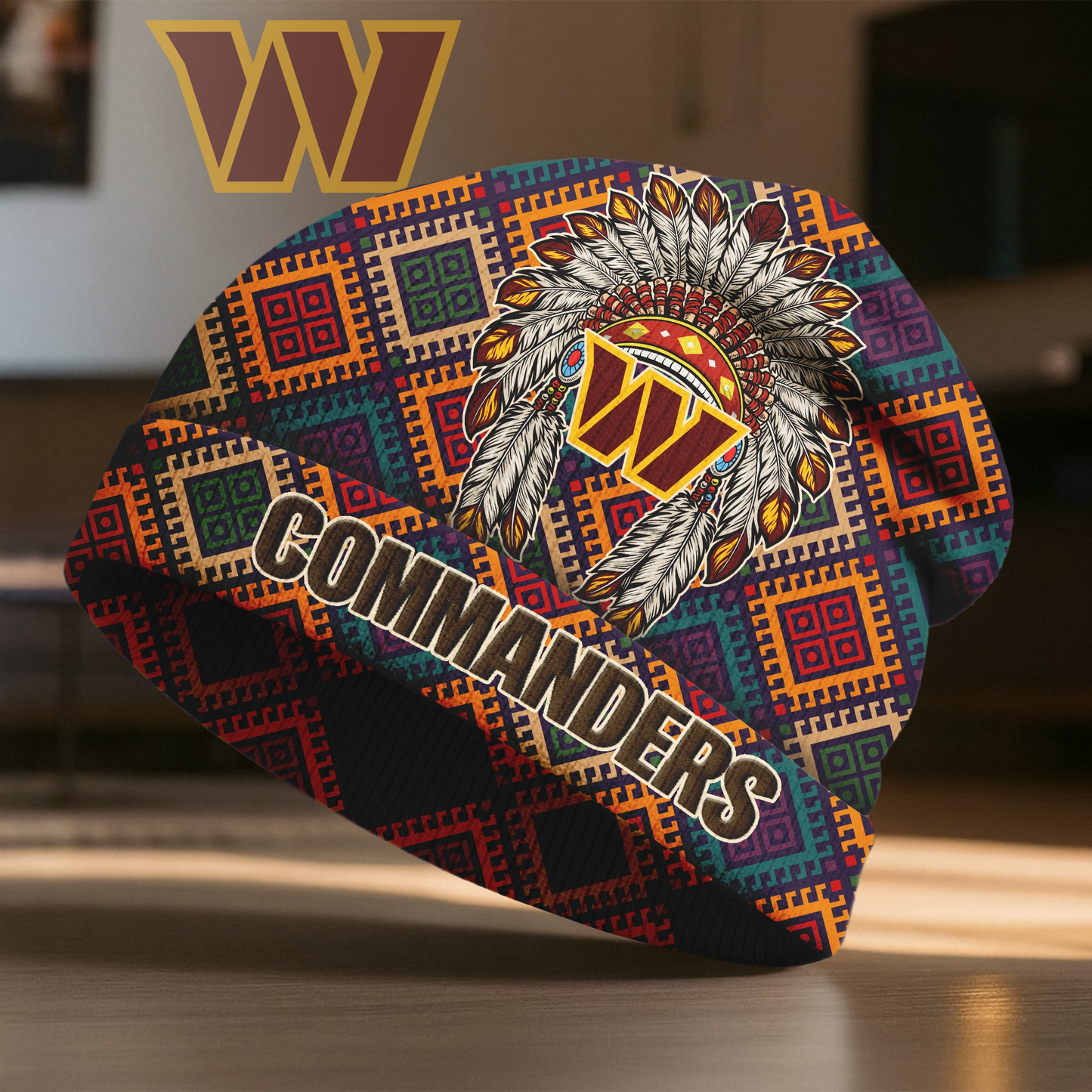 WC x Premium NFL Native American Heritage Beanie Hat NY NAK CTKT