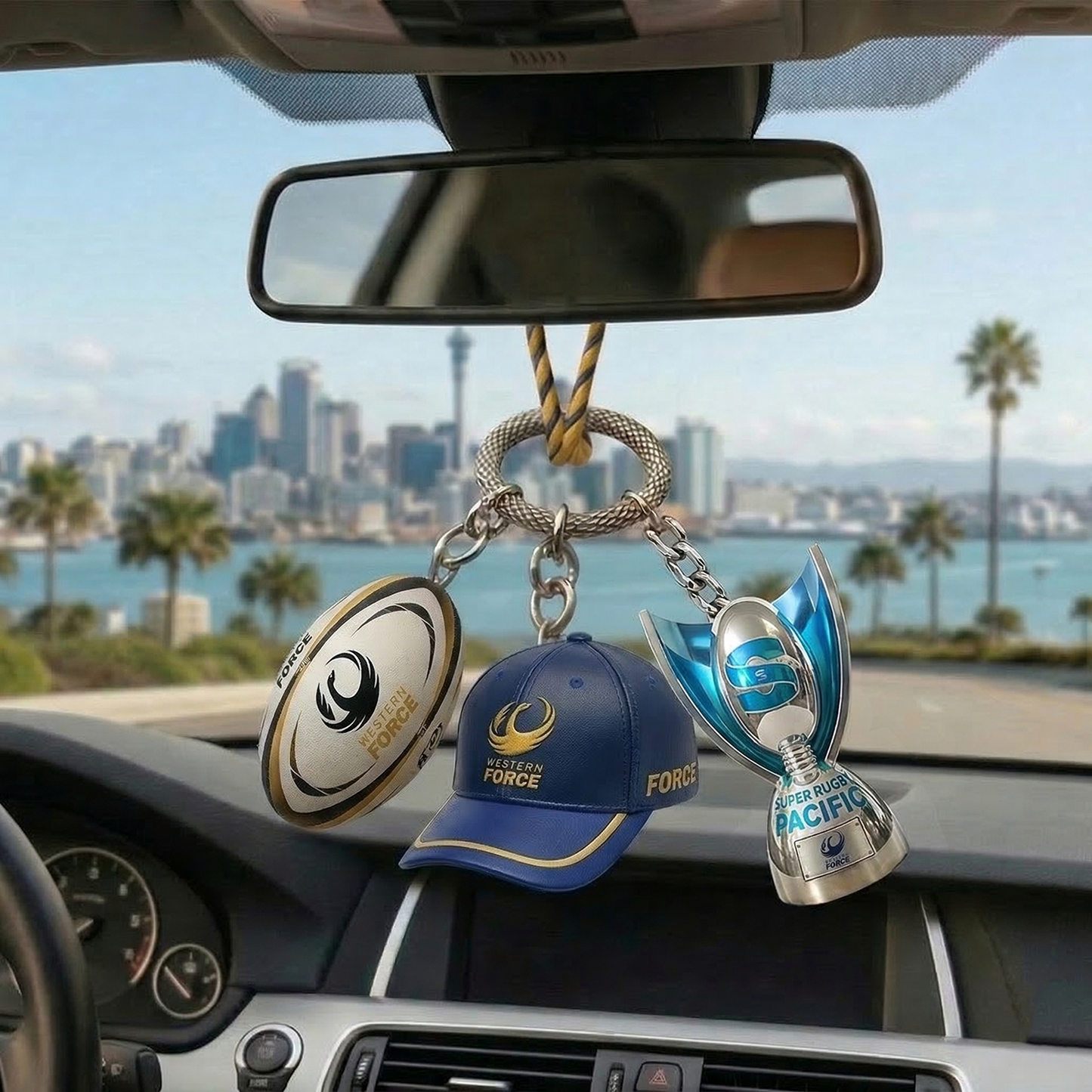 WF_Super Rugby Pacific Car Rearview Mirror Charm NAK TTT