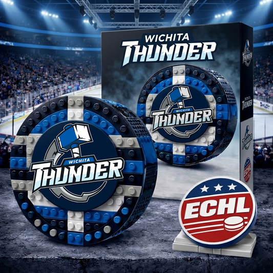 WIC x ECHL Hockey Puck Building Block Set NAK NHT
