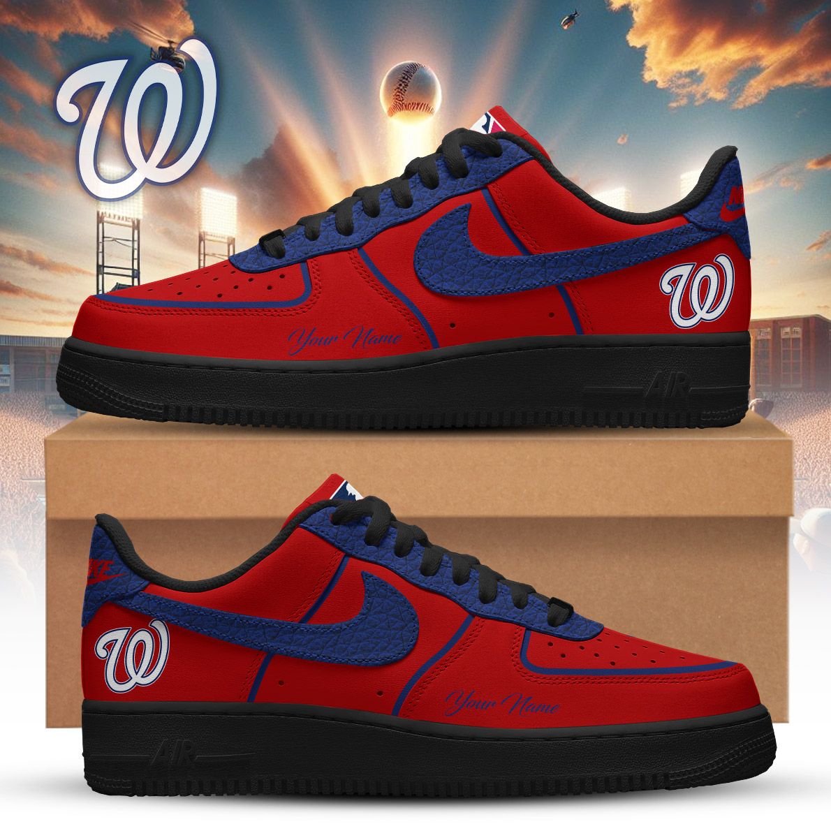 WN x MLB Premium Air Force 1 Orchard DDT CTND