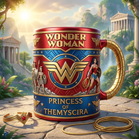 WOW X Mug featuring DC Comics legends. NAK NHT