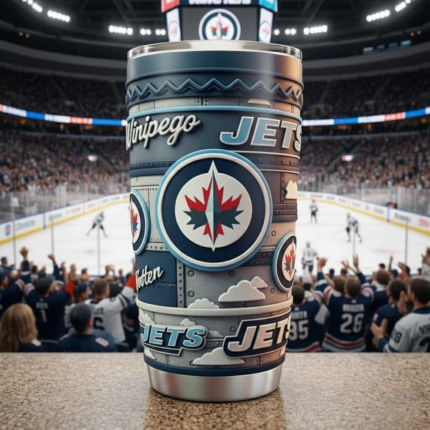 WPG X NHL mascot-shaped thermal mug NAK NHT