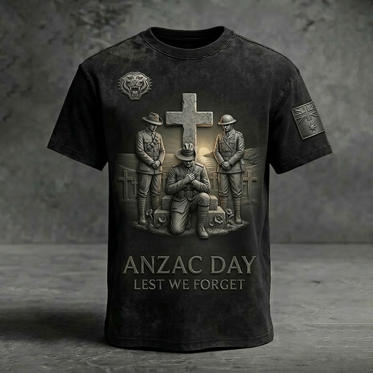 WT _ NRL ANZAC Day Commemorative T-Shirt - Lest We Forget Edition NAK TTT