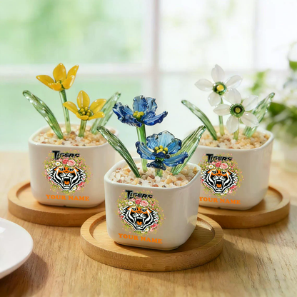 WT _NRL Custom Birth Month Glass Flower Pot Handmade Gift For Fan - Limited Edition NAK TTT