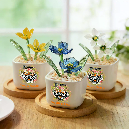 WT _NRL Custom Birth Month Glass Flower Pot Handmade Gift For Fan - Limited Edition NAK TTT